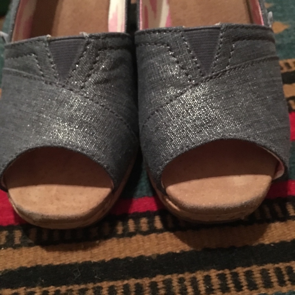 Wedge open toe/never worn